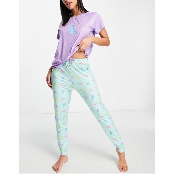 LOUNGABLE Dino Pajama Set - Picture 1 of 7